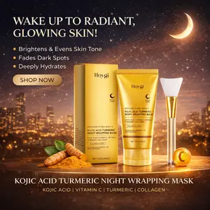 Kojic Acid Turmeric Night Wrapping Mask lOvernight Wrapping Mask, Morning Shed, Turmeric, Niacinamide Vitamin C