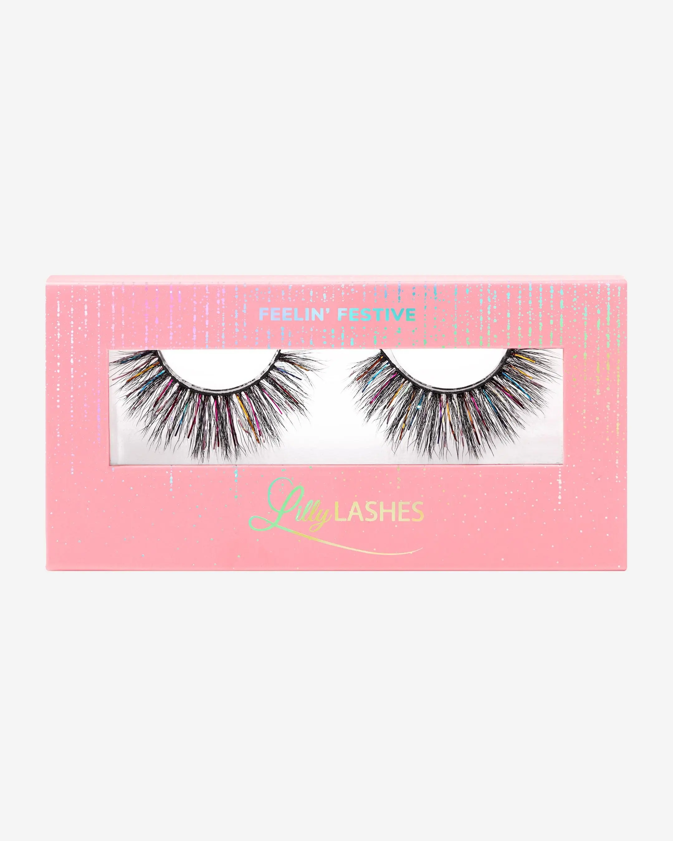 Feelin' Festive Tinsel Multicolored False Lash