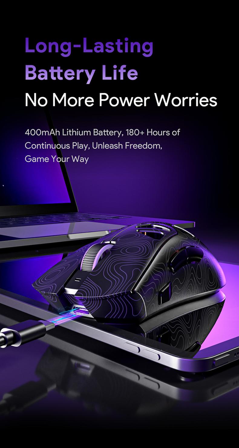 FURYCUBE G11 Tri-Mode Gaming Mouse PAW 3311 2.4G Bluetooth Wired Rechargeable RGB Lighting Optical Sensor for Gaming & Office Accessories Birthday Gifts for BF FURYCUBE G11 Tri-Mode Gaming Mouse PAW 3311 2.4G Bluetooth Wired Rechargeable RGB Lighting Optical Sensor for Gaming & Office Accessories Birthday Gifts for BF