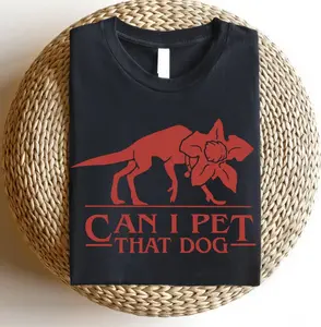 Can I Pet That Dog Demogorgon Devil Shirt - Funny Stranger Upside Down Dog Lover T-Shirt