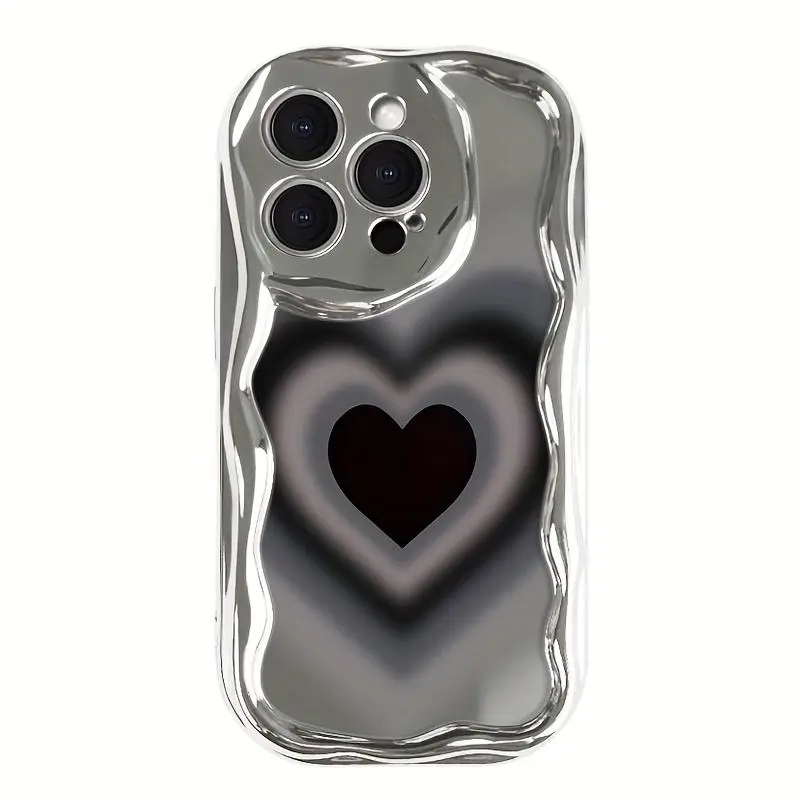 TPU Plastic Multi-Model Soft Cover Flexible Shell for iPhone11,12,13,14,15,16 Plus Pro Promax,X,XS,XSMAX,17,17pro,17promax,Air - Electroplated Cream Wave High-End Smartphone Case with Wear-Resistant, Breathable, Heat-Resistant, Dustproof Features