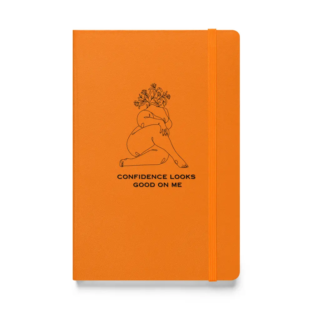✨ Confidence Looks Good on Me Hardcover bound notebook