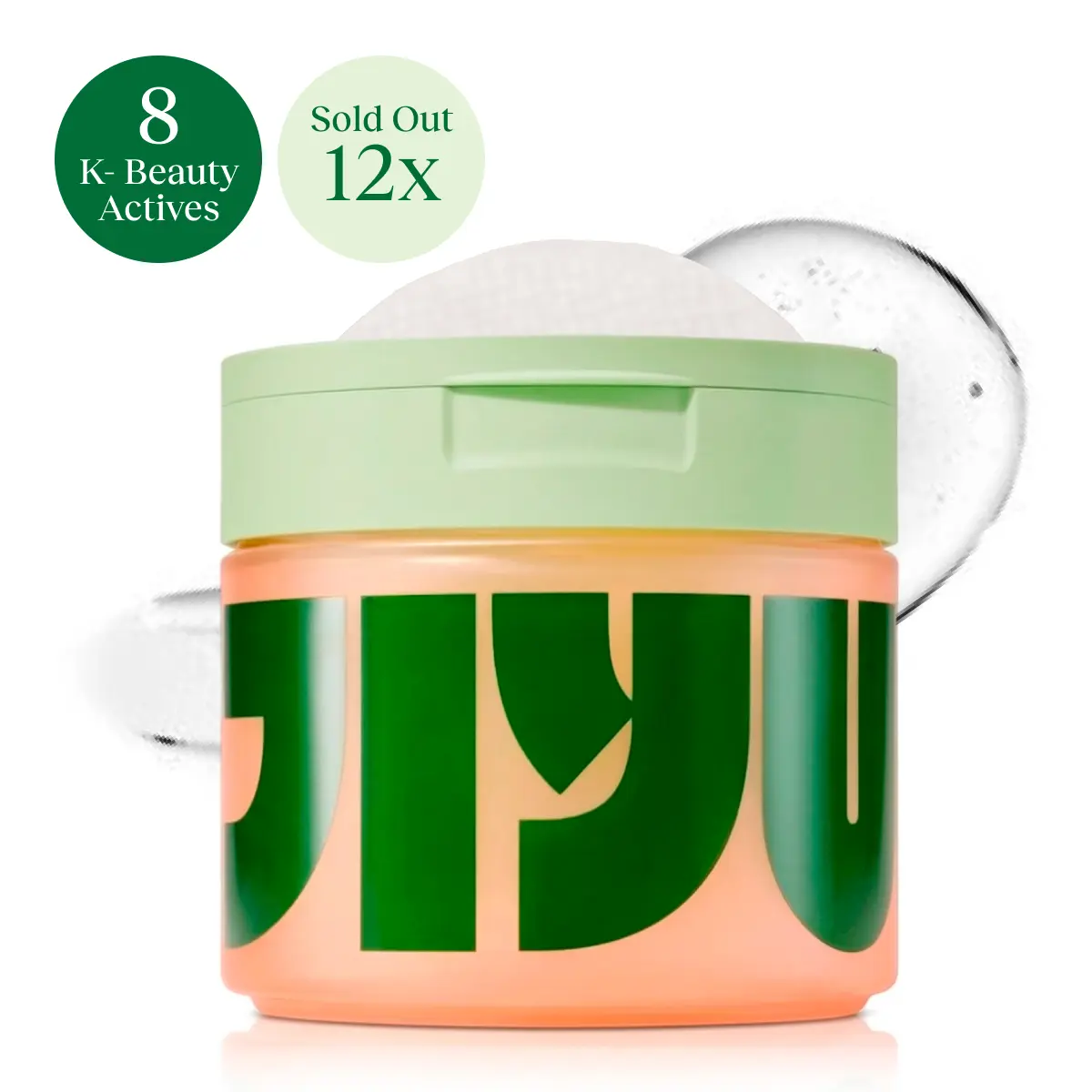 JIYU Renewal & Rejuvenation Toner Pads - Calming, Anti-Aging, Dark Spot Minimizing, Hydrating, Wrinkle Reducing Korean Skincare with Snail Mucin, Centella Asiatica, Niacinamide, Peptide Complex for Skin Repair, Gentle, Acne