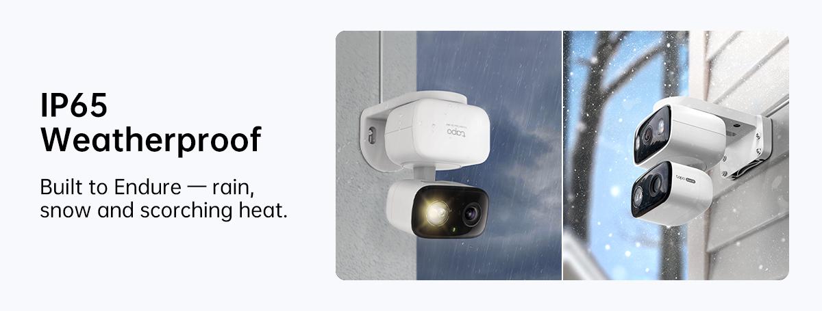 [Summervibes] TP-Link & Tapo C216(2-pack) 2K Pan/Tilt Indoor/Outdoor Security Camera  with AI Detection, Baby Cry Detect, Motion Tracking, Color Night Vision, 360° Pan/Tilt, No Subscription, Alexa & Google Compatible