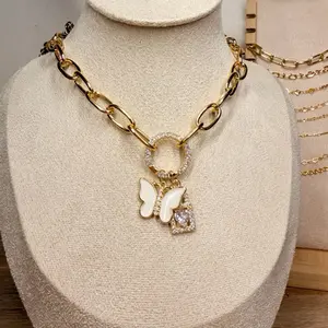 Custom Charm Hoop Necklace