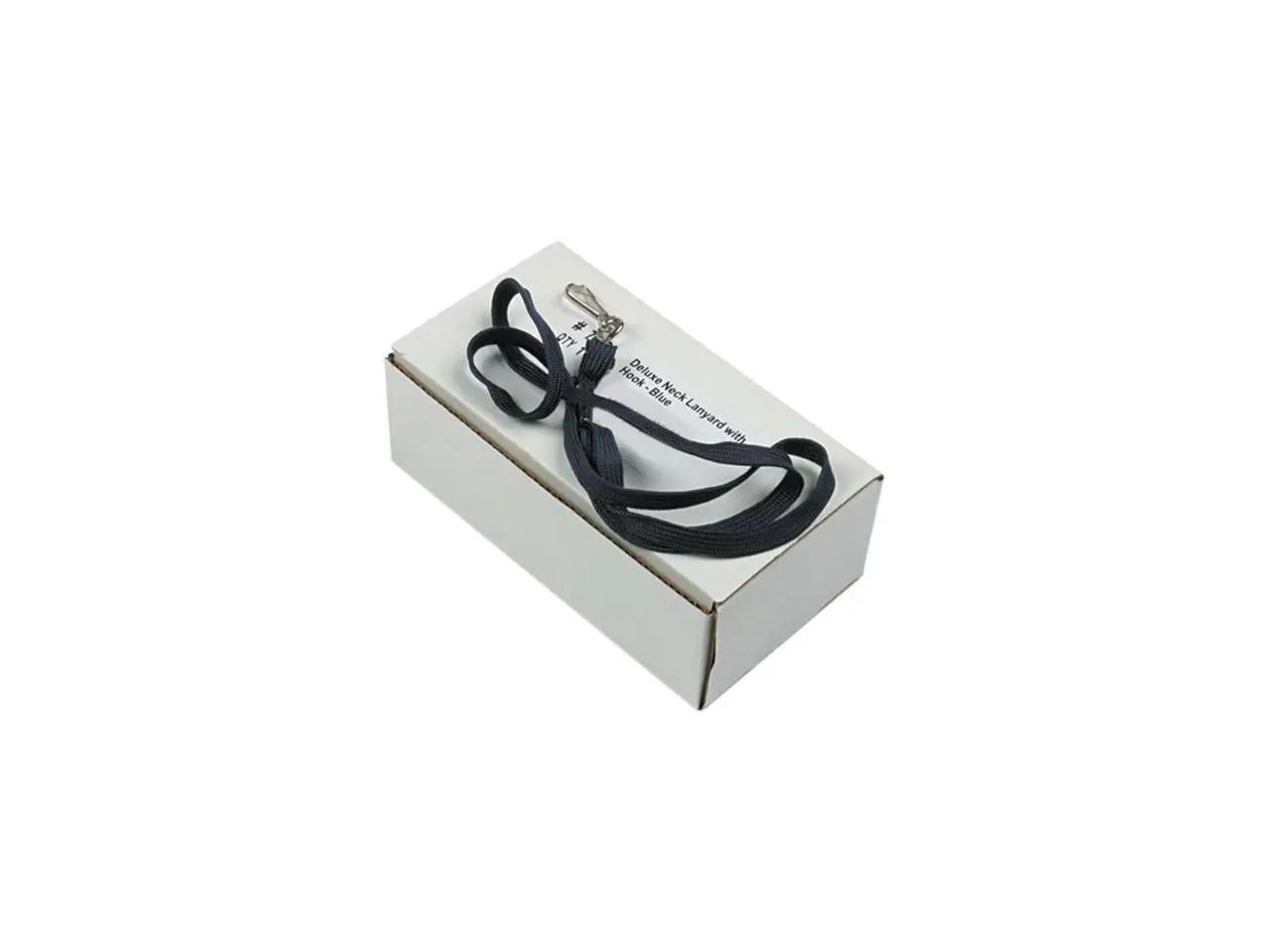 Advantus AVT75426 Deluxe Lanyards, J-Hook Style, 36" Long, Blue, 24/Box