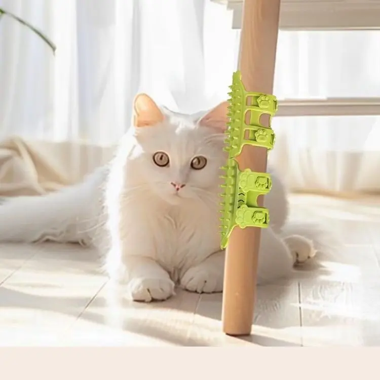 2-Pack Self-Grooming Cat Brush - Corner Scratching Board, a stress-relief gadget for cat