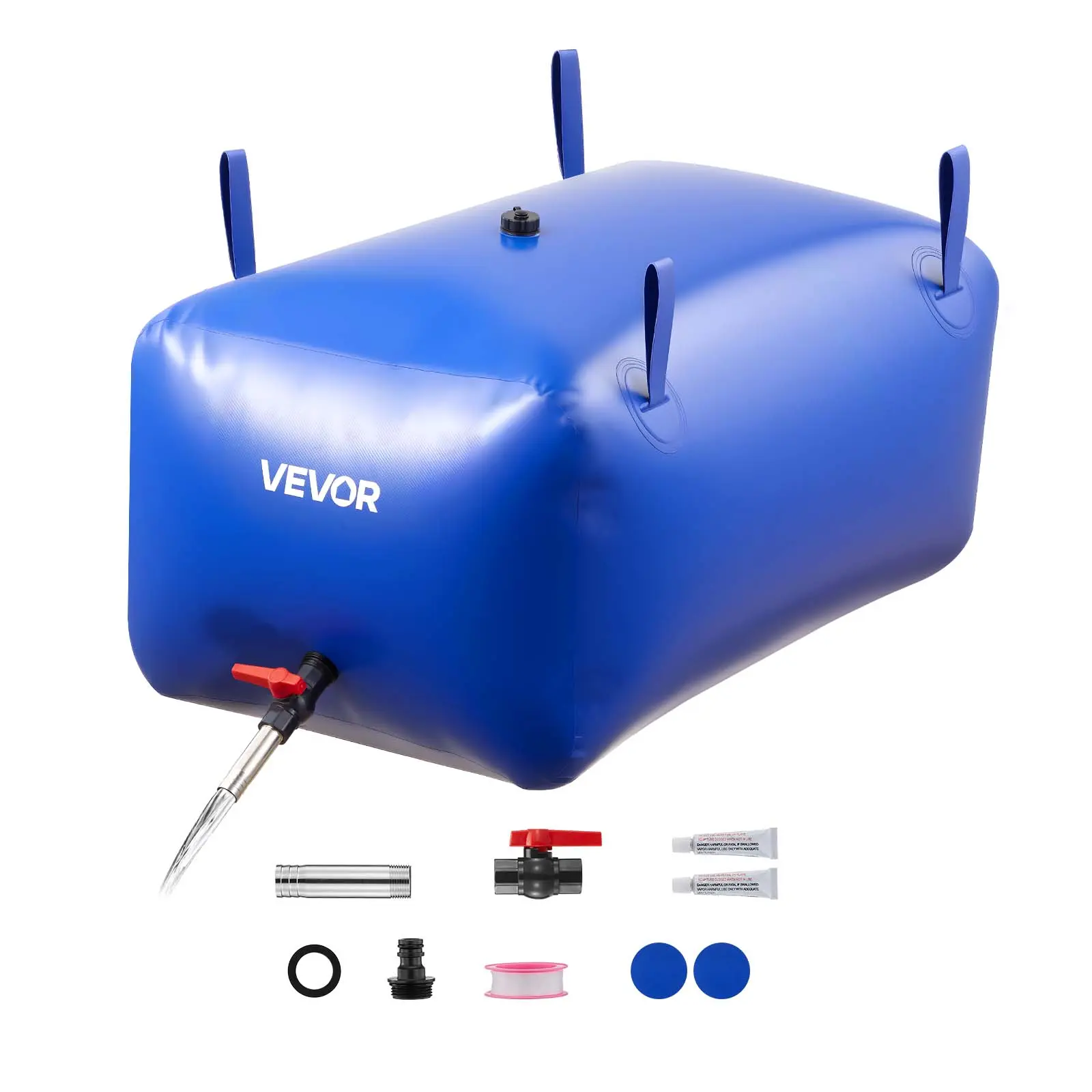 【SummerFinds】VEVOR Water Storage Bladder 63.4 Gallon Large Capacity Water Bag, Portable & Collapsible Soft Waters Container, Leakproof & Tear-Resistant PVC Emergency Waters Storage Tank for RV Truck & Outdoor Use