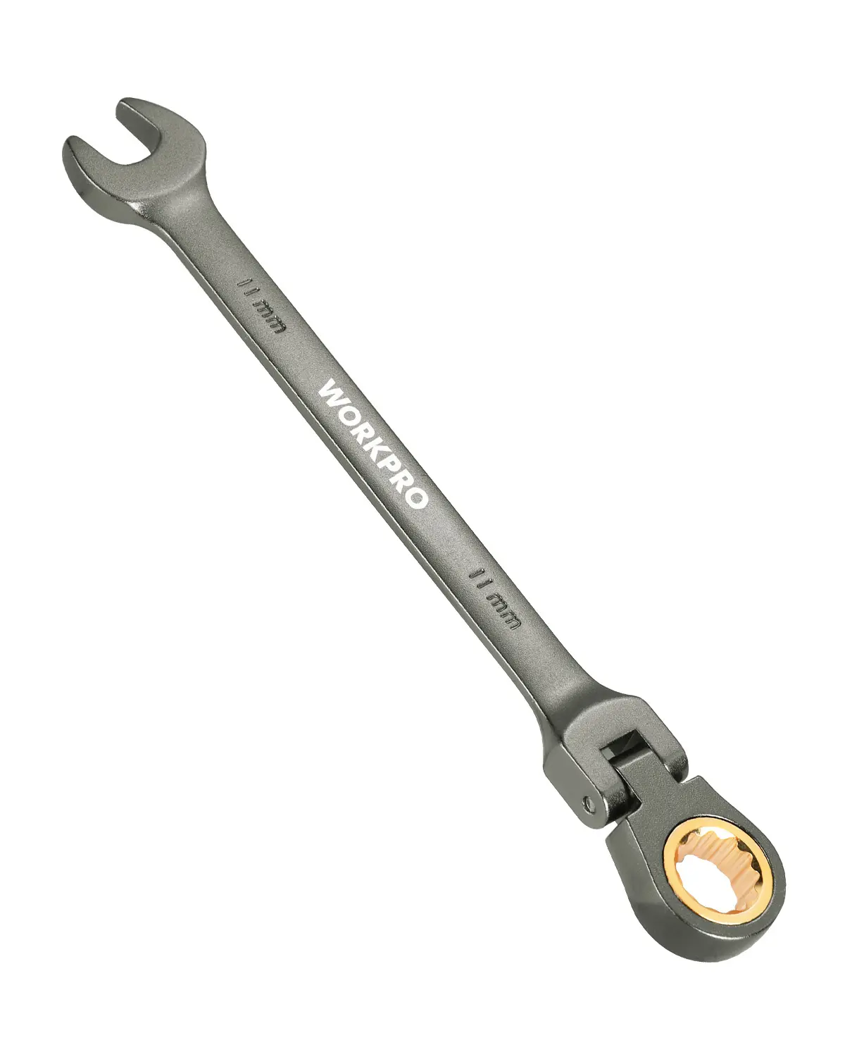 #BacktoSchool WORKPRO Ratcheting Combination Wrench, Cr-V Constructed, Nickel Plating, 72-Teeth, 12 Point Design