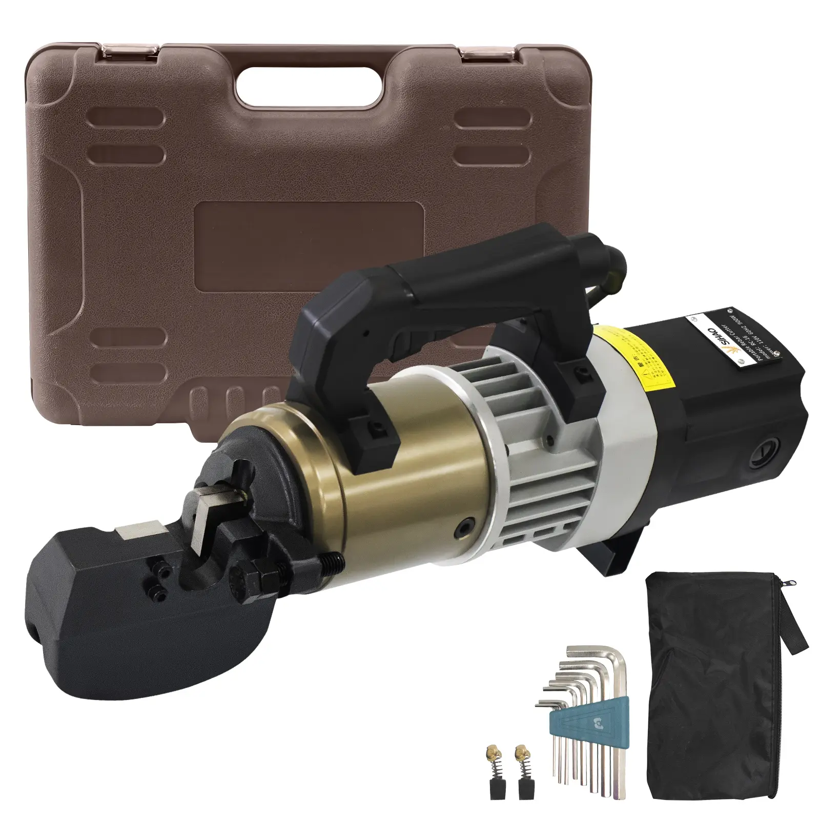 Handheld Electric Rebar Cutter 110V, 1100W Portable Rebar Cutting Tool with 4-22mm Cutting Range, Fast 2.5-3.0s Cut, Reinforcing Bar Cutter for Construction with Copper Motor & Forged Head