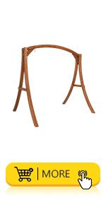 VINGLI Heavy Duty 660 LBS Wooden Swing Frame with Extra Bottom Connection Board, Upgraded A-Frame Porch Swing Bench Stand for Indoor & Outdoor (Rustic) VINGLI Heavy Duty 660 LBS Wooden Swing Frame with Extra Bottom Connection Board, Upgraded A-Frame Porch Swing Bench Stand for Indoor & Outdoor (Rustic)