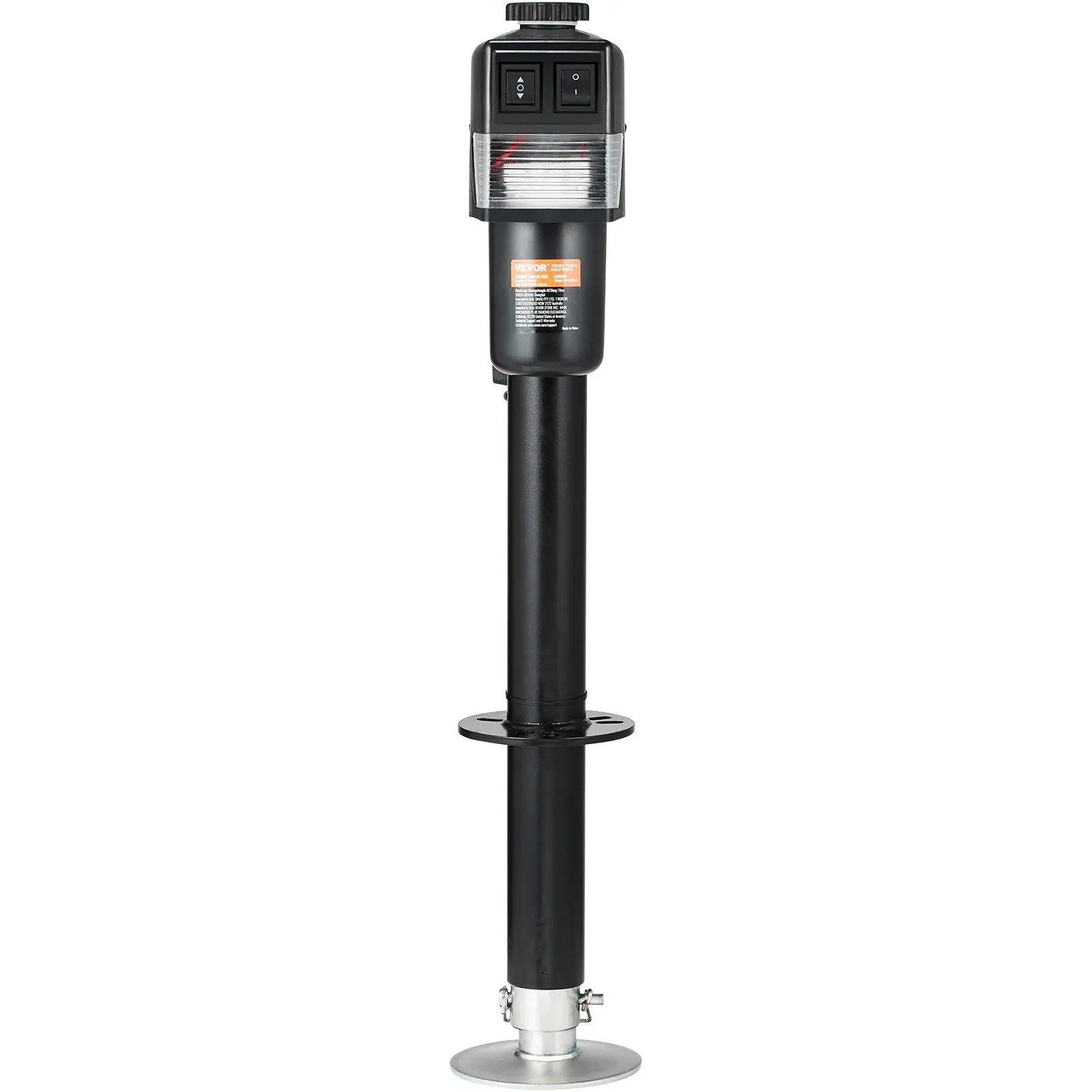 Electric Trailer Jack, Power Tongue Jack Weight Capacity 3500 lbs, 9.84"-33.85" Electric Tongue Jack with Waterproof Cover for Lifting RV