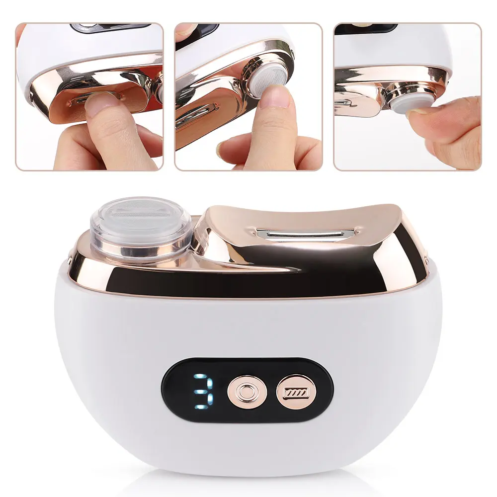 2-in-1 Automatic Electric Nail Clipper & Polisher, Adjustable 2-Speed Nail Trimmer for Seniors, Adults
