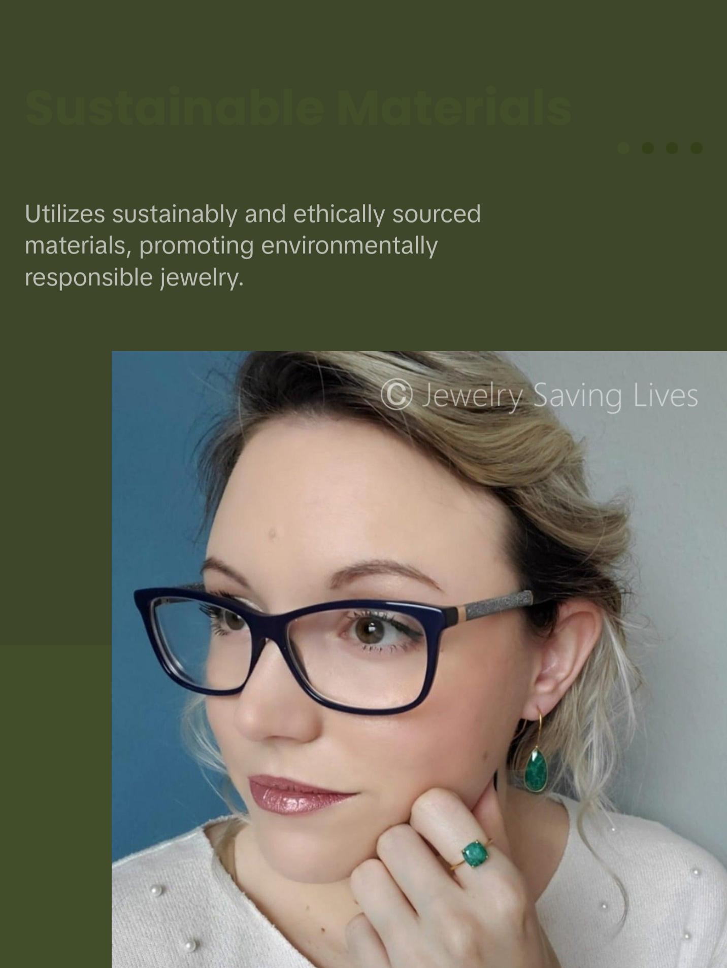 The Asher Natural Emerald Ring - 8x8mm, 3 cts - Handmade in the USA