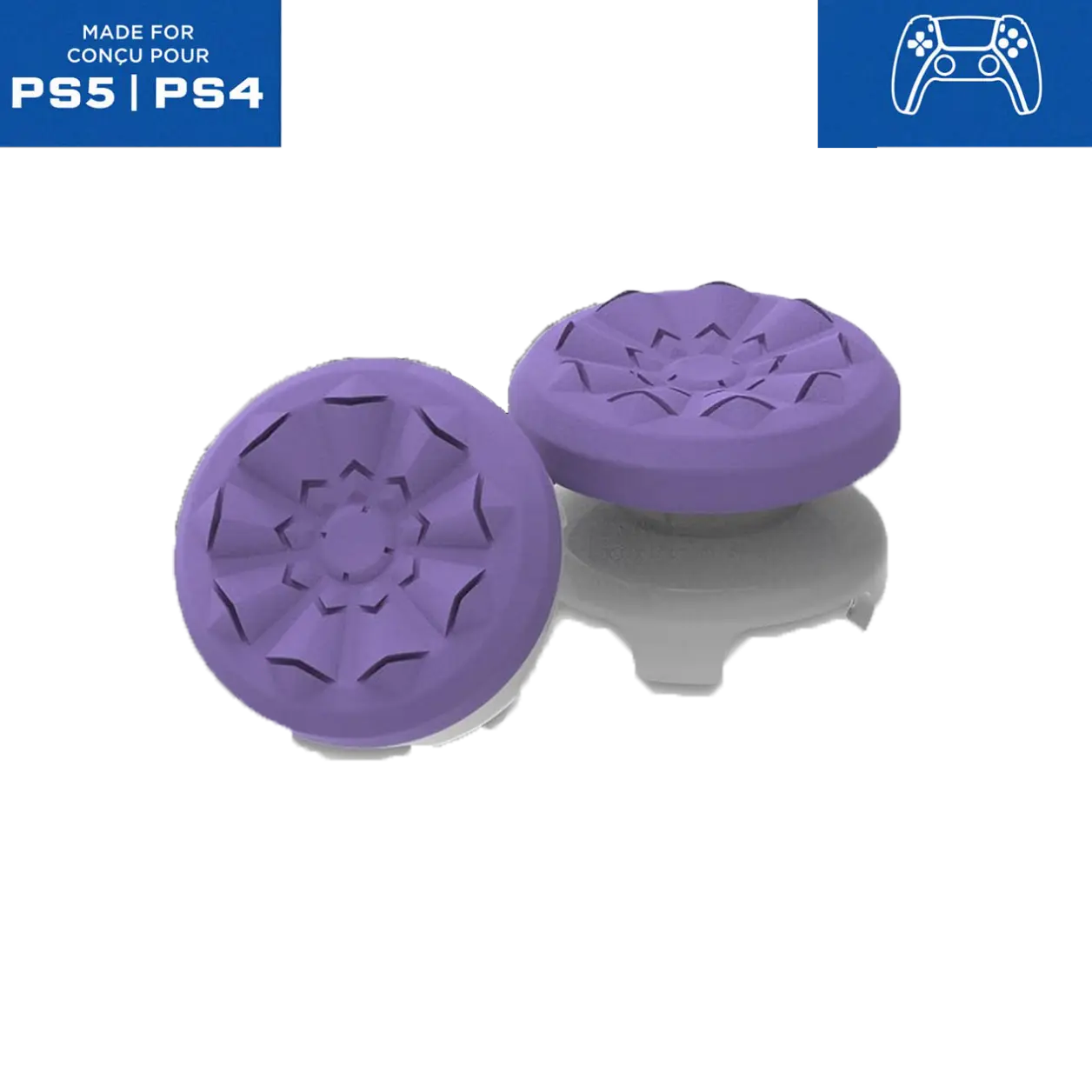 Professional Thumbstick Grips for Xbox Series X/S, Xbox One, Xbox One X/S, Playstation 4 (PS4), Playstation 5 (PS5) Controller | 1 High-Rise, 1 Mid-Rise, Performance Grips for Playstation 5 / Xbox, (Not including Controller) Console Accessories Gaming Pro