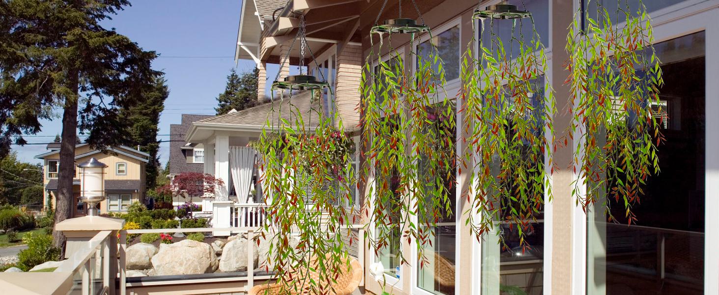 2025 NEW Release 2 Pack Artificial Plants with Fairy Lights, IP65 Waterproof Solar Lanterns for The Garden，dream net , Gifts for Women, Ideal for Christmas Party Wedding Garden Decoration，Perfect  Gifts Presents Mothers Day Gifts for Mum Grandma