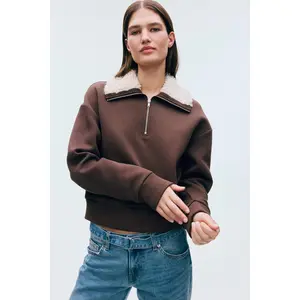 H&M Zip-top scuba sweatshirt