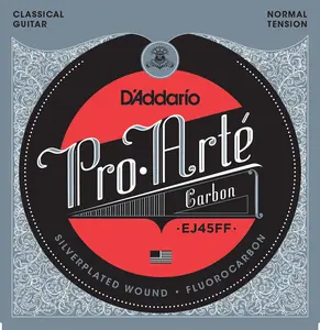 D'Addario EJ45FF ProArte Carbon Classical Guitar Strings, Dynacore Basses, Normal Tension
