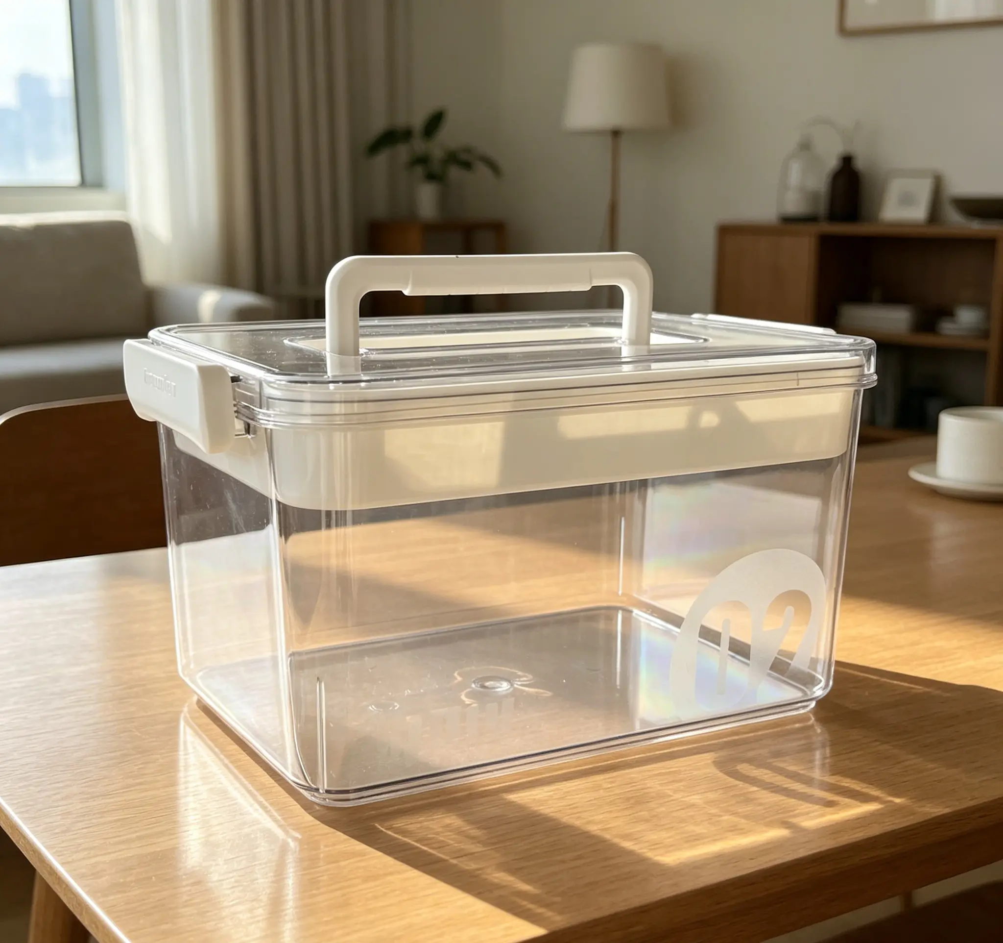 Clear Large Capacity Plastic Medicine Storage Box,Thickened Empty First Aid Case with Detachable Divider Tray,Sealed Lid Portable Organizer,Multipurpose Container for Home Office Travel Medical Sundry Arrangement.clear storage organizer