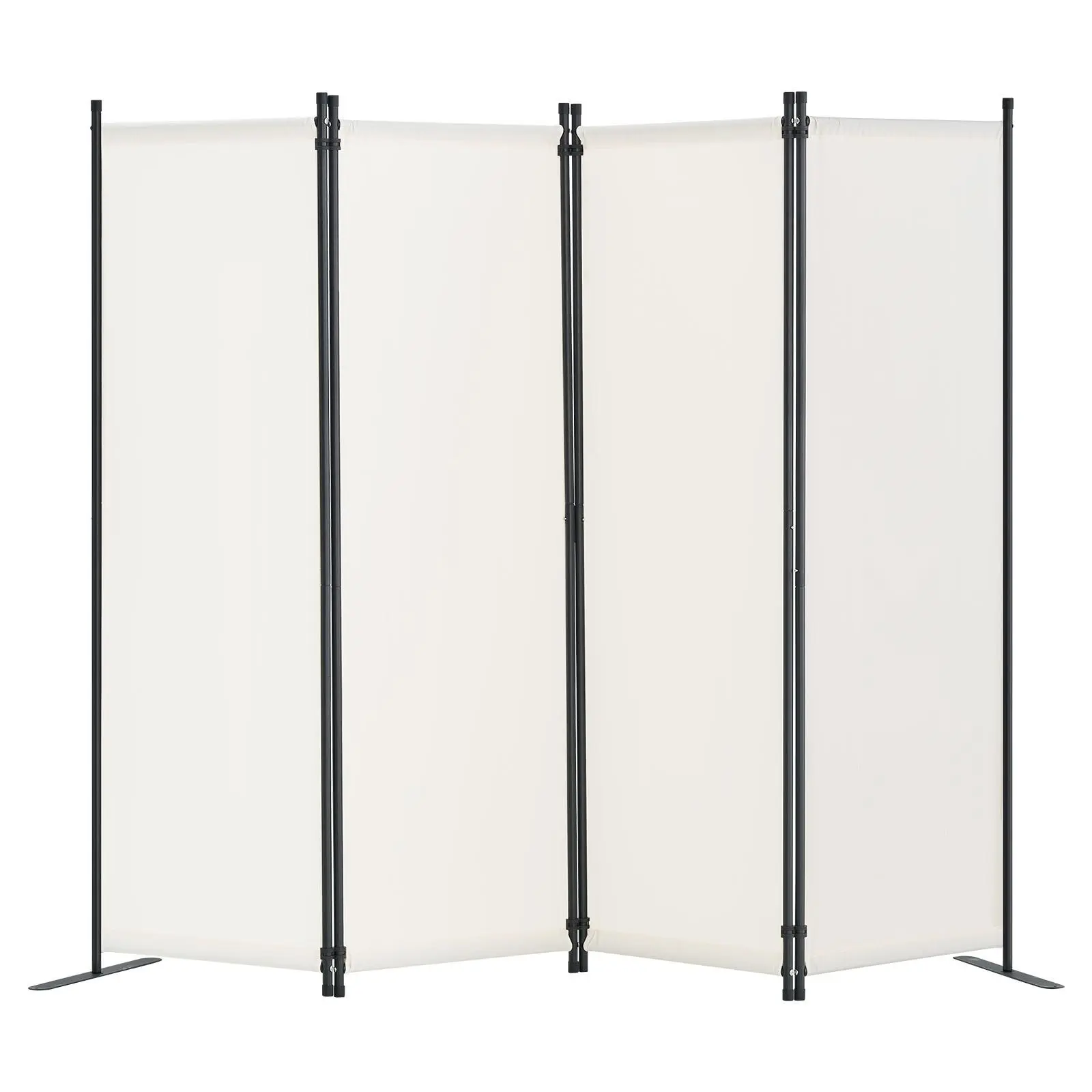 【SummerFinds】VEVOR Room Divider,  4 Panel Room Dividers and Folding Privacy Screens, Fabric Partition Room Dividers for Office, Bedroom, Dining Room, Study, Freestanding, White
