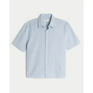 Hollister Boxy Short-Sleeve Linen-Blend Shirt Hollister Boxy Short-Sleeve Linen-Blend Shirt