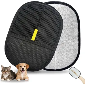 Customized Size Pet Hair Removal Gloves Electrostatic Dog Hair Wipers for Sofa Curtains and Carpet Packaged in Box Made in China