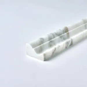 Calacatta Gold Marble Crown Molding Trim 2x12 Polished/Honed