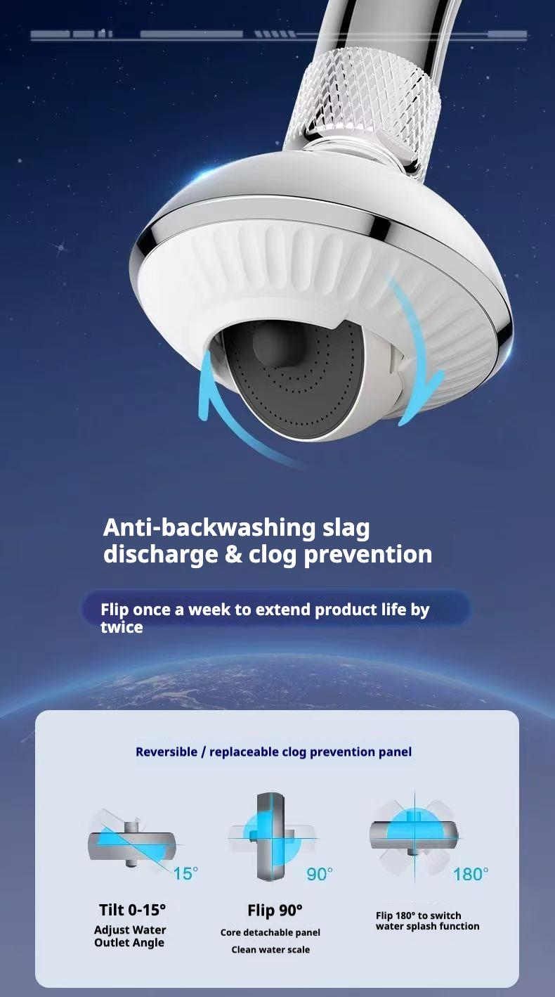 【CleanFlow Studio】Modern Faucet Aerator | 360° Seamless Pivot | Silent Aerated Flow | 1-Step Snap Installation | Universal Sink Compatibility