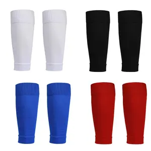 Football Shin Guard Sleeves – Breathable Compression Shin Pad Holders with Non Slip Bands, Over Calf Soccer Leg Sleeves for Men and Women Training Sports Gear