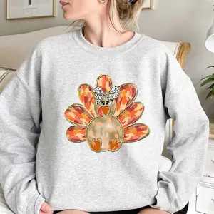 Thanksgiving Turkey Sweatshirt, Turkey Sweatshirt, Thanksgiving Sweatshirt, Women Thanksgiving Sweater