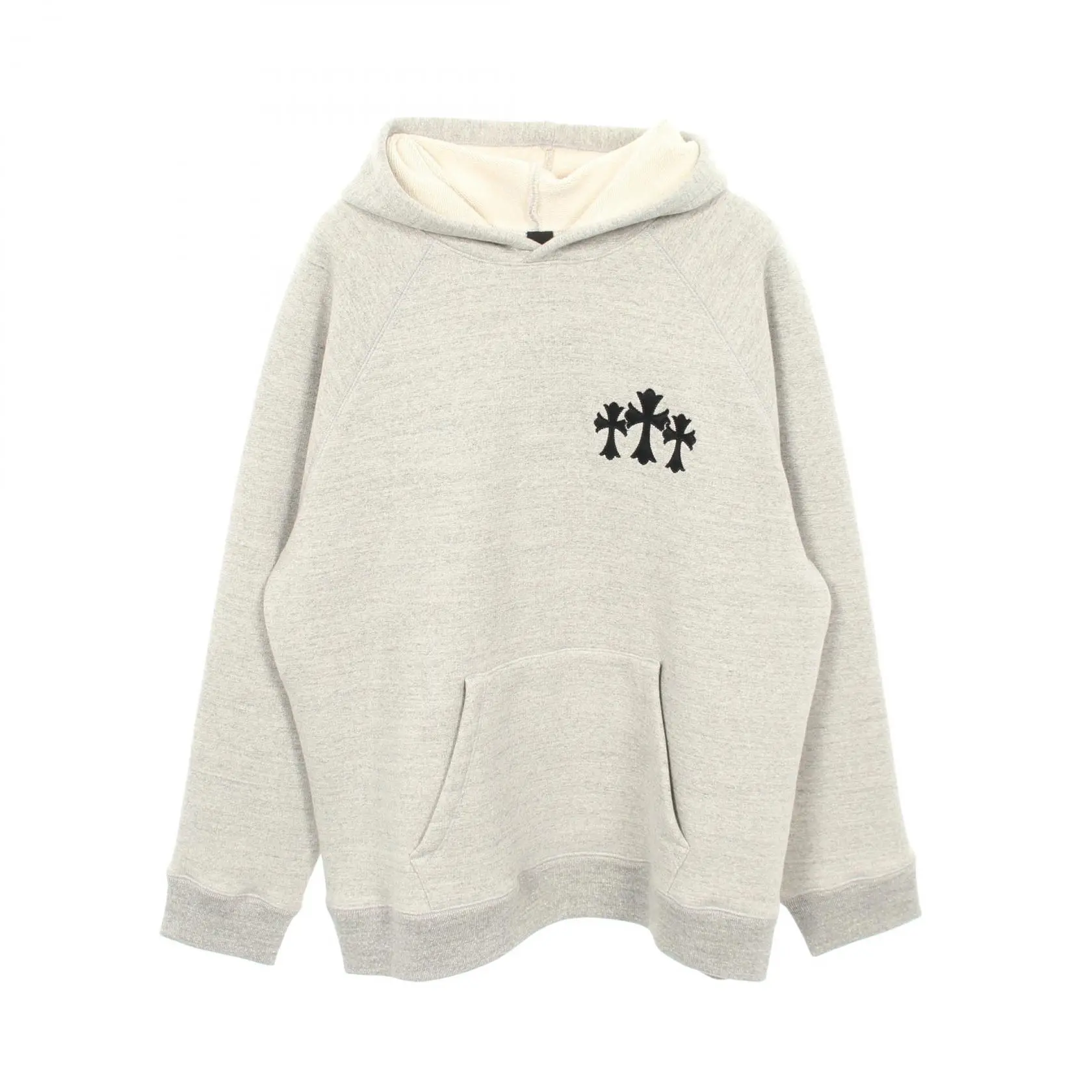 Pre-owned Chrome Hearts Cotton Small Leather Goods Cemetery Cross Hoodie