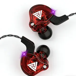 QKZ AK6 Dynamic Wired In-Ear Headphones with Mic | Wire-Controlled Deep Bass Earbuds | Sports/Gaming Hi-Fi Electronic Headset stereo sound