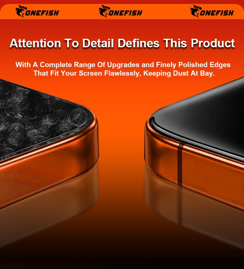 One Fish Screen Protector 2 Pack for iPhone Screen Protector, Privacy Protection, Crystal Clear, Scratch-Resistant, Ultra-Smooth Touch.