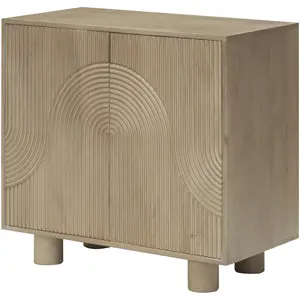 Livabliss x Becki Owens Aesthetic Wood Ceilo Modern Cabinet - Storage-Focused Design for Interior Indoor Furniture