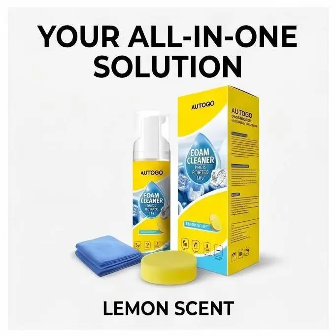 Automotive Auto Foam Cleaning Kit, Tough Stain Remover for Car Washing & Maintenance