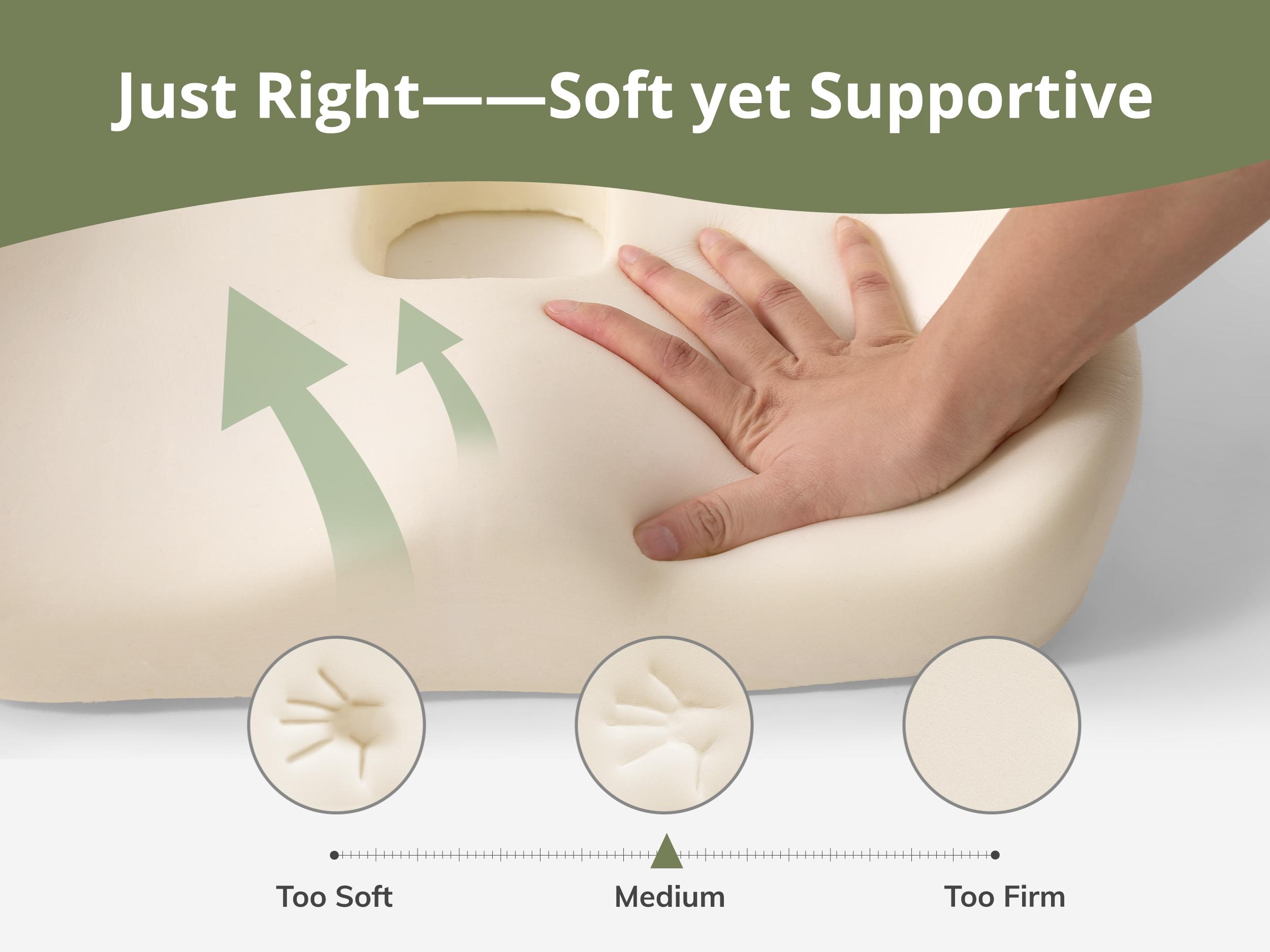 Non-Slip Memory Foam Seat Cushion with Back Support – Ergonomic, Skin-Friendly, Breathable Mesh, Washable Cover, for Office, Car, Home & Outdoor Use