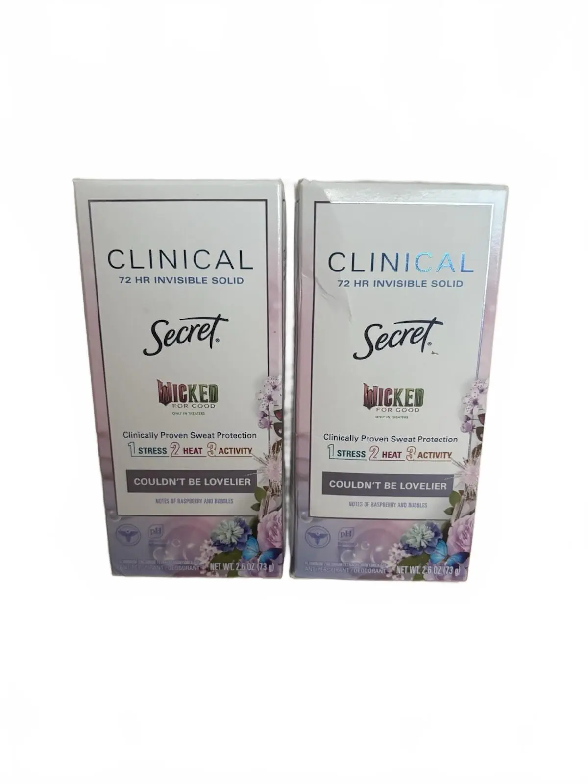 Secret Clinical Invisible Solid Antiperspirant Deodorant (Lot of 2) - Wicked, Couldn’t Be Lovelier Scents - Beauty & Personal Care, Body Care