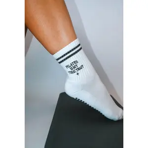 Pilates Is My Toxic Trait Crew Grip Sock