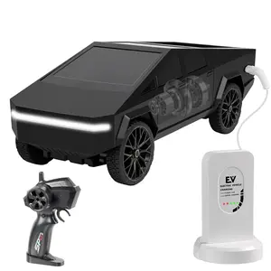 1/24 RC Remote Control Pickup Truck  Competition Controller & Charging Station, Rechargeable LED Lights Racing Car for Boys & Adults