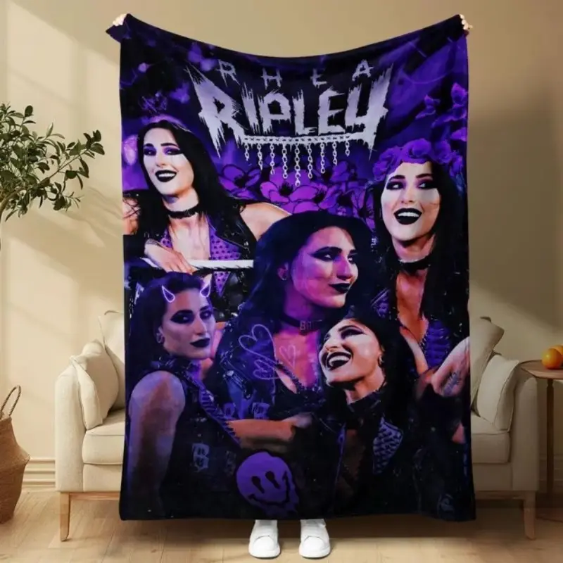 WWE Wrestling Flannel Blanket - Super Soft Fleece, Warm & Cozy Throw, Bedroom Decor Essential for Fans, Ideal for Couch Use & Gifting (Birthday, Christmas), Flannel Blankets