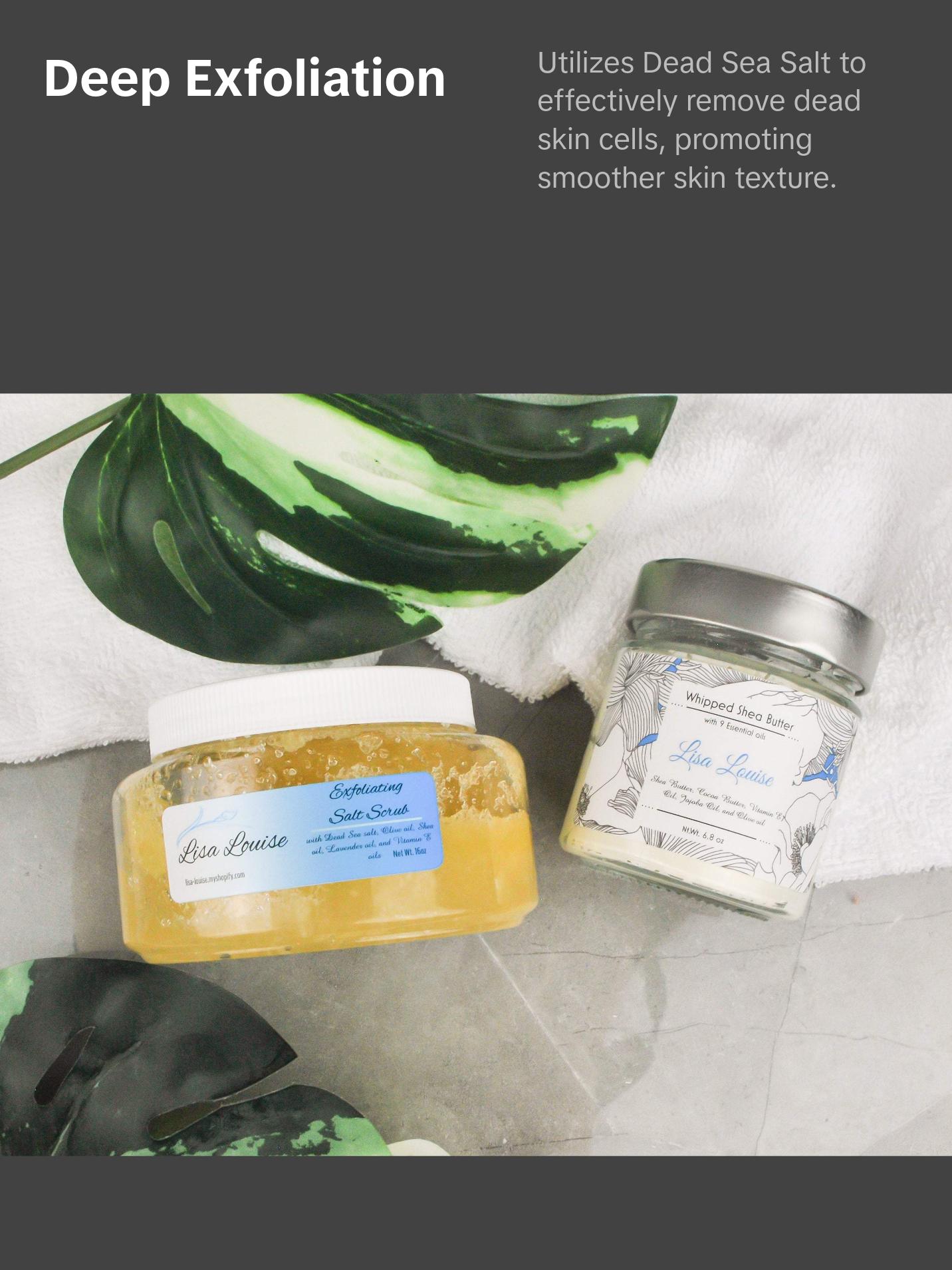 Beauty Gift Box-  Whipped Shea Butter + Exfoliating Salt Scrub
