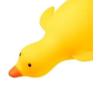 4.33in Yellow Duck Squeeze Toy Stretchy Stress Relief Duck Sensory Toy Slow Rising Animal Shape Fidget Toy Decompression Stress Ball
