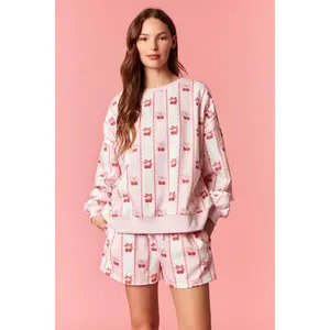 Sweet Cherry Bow Pullover