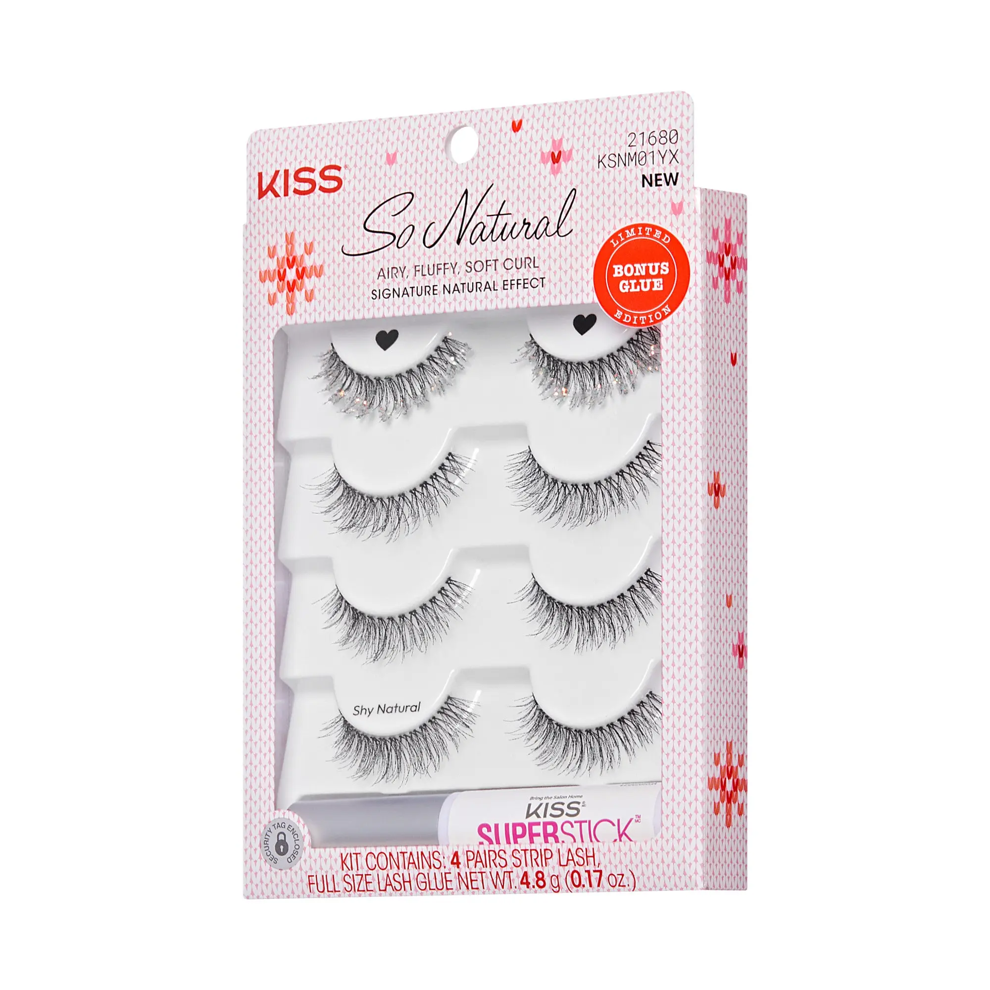 Kiss So Natural Holiday False Eyelashes – Shy Natural