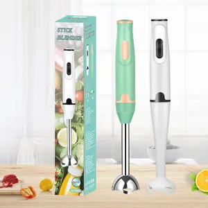 400W Corded Hand Blender with 2 Speeds, Detachable Stainless Steel Blade & Ergonomic Handle – Electric Immersion Mixer for Smoothies, Soups, Sauces