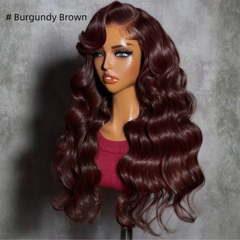 New In| UNice Glueless Smoky Beige Blonde /Auburn Brown Loose Wave Wig with Drawstring Pre Cut 13x4 HD Lace Frontal Human Hair Wigs Natural Haieline for Beginners Friendly #SpringStatements