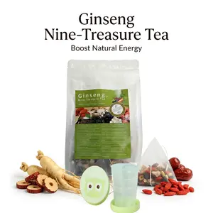 Kidney Tea - Ginseng Nine Treasure TeaRed Date Wolfberry Mulberry Men's Health Tea for Men's Health Herbal Formula for ImmunityNatural Raw Ingredients  China Beverage Beverage Beverage