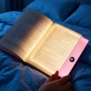 Smart Book Light, Dimmable LED Reading Lamp, Rechargeable Desktop Reading Light with Timer Shutdown and Three-Color Adjustment—the perfect choice for bedtime reading and home study.
