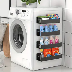 Magnetic storage box, strong magnetic adsorption installation device without hole drilling, suitable for kitchen refrigerator, coffee machine, washing machine, kitchen spice rack, kitchen organizing and storage supplies