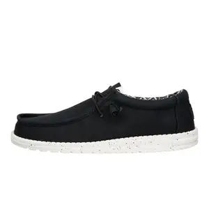 HEYDUDE Wally Stretch Canvas Wide - Mens Comfortable Slip on Shoes